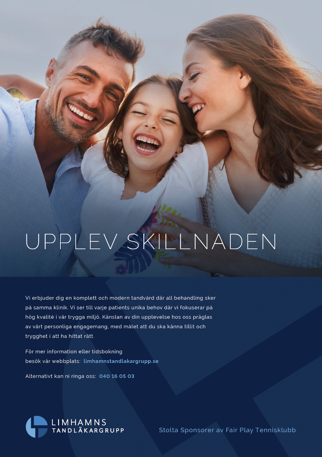 Limhamns Tandläkargrupp Magazine Ad