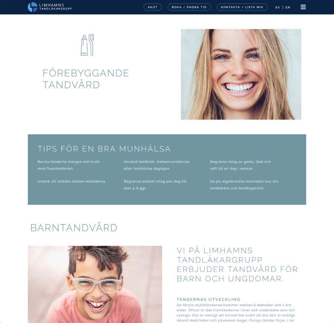 Limhamns Tandläkargrupp Preventative Dental Care