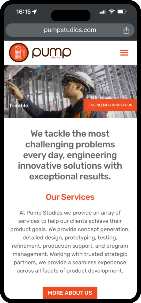 Pump Studios mobile