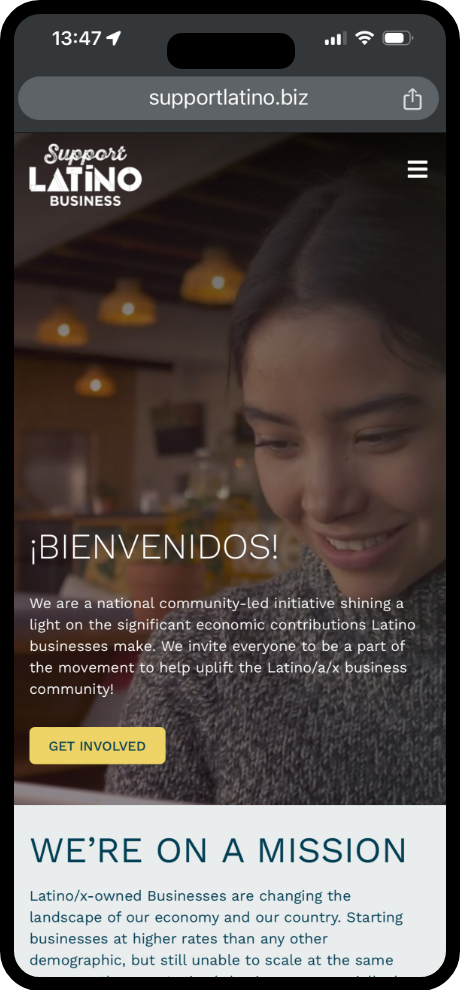 Support Latino Business mobile